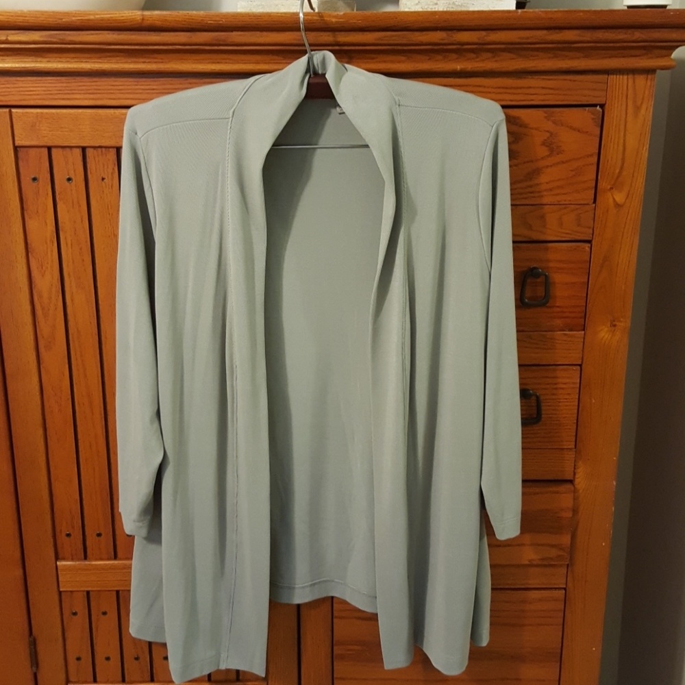 Chico's easy wear open front cardigan